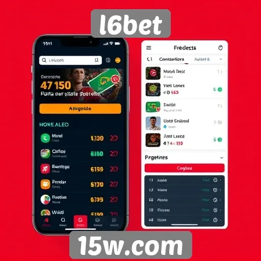 Nova interface do usuário do l6bet em destaque